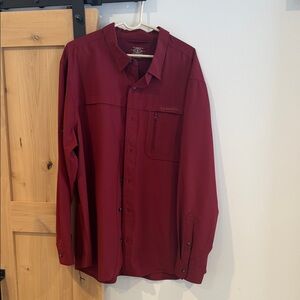 Columbia Men's Burgundy Shirt Jacket
